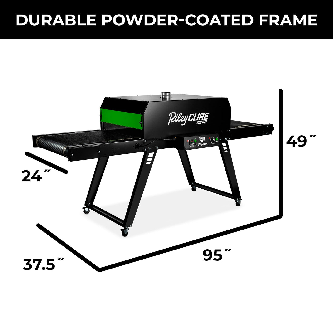 RileyCure 248 Conveyor Dryer 8ft x 24" | Screenprinting.com