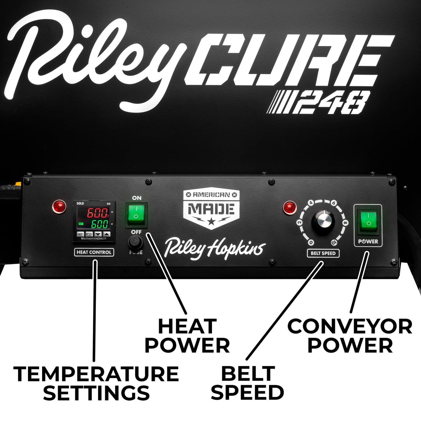 RileyCure 248 Conveyor Dryer 8ft x 24" | Screenprinting.com