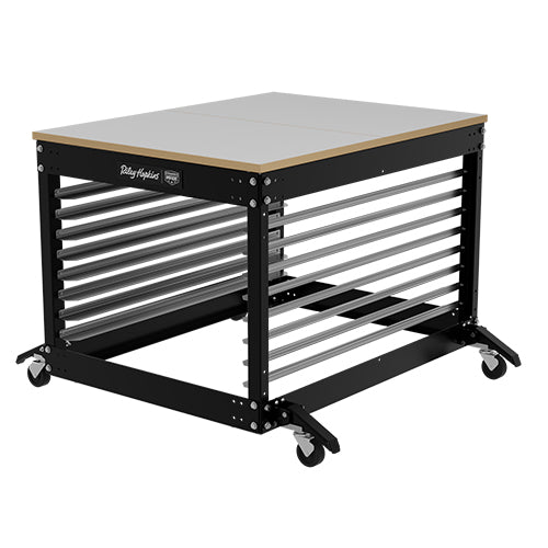 Riley Hopkins Multi-Station Screen Printing Press Cart | Rileyhopkins.com