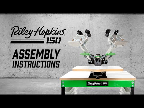 Riley Hopkins 150 4 Color 1 Station Screen Printing Press